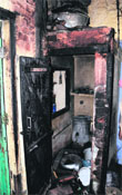 The kitchen where the blast occured. Photo: Vishal Kumar 