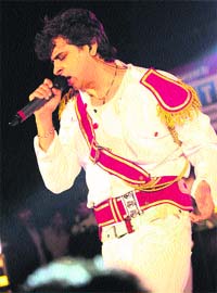 For a cause: Palash Sen from famous Indian rock band Euphoria performs at the Kudiyan di Lohri: Ek Jashn Apni Nanhi Pari de Naam in Jalandhar on Sunday