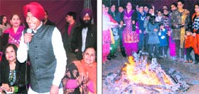 Celebrating Lohri: Residents of Bank Colony, Jalandhar, celebrate Lohri on Sunday
