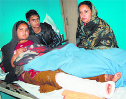 Rajwinder Kaur admitted to Guru Nanak Dev Hospital in Amritsar on Monday.