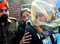 Amandeep Kaur, SP, at Mohalis District Courts on Tuesday