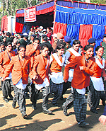 Participants at a "Run for Health" event organised in Faridkot on Tuesday.