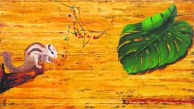 art mart: Artists showcase their works at the Museum of Fine Arts, Panjab University. 