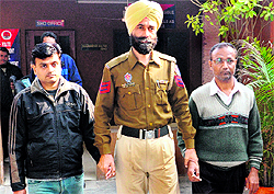 the two accused in GRP custody in Amritsar on Wednesday