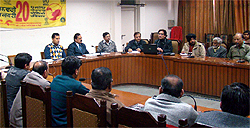 Deputy Commissioner, Kamal Kishore Yadav, presides over a meeting of the task force formed for the pulse polio campaign on Wednesday