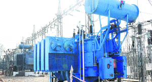 The transformer that was installed at the power sub-station in Sector 52, Chandigarh.