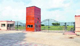 A view of the upcoming Central University of Haryana in Mahendergarh district