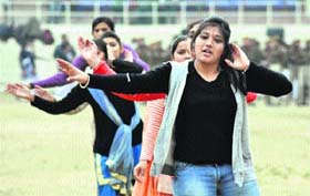Gearing up for R-Day: College students participate in Republic Day rehearsal in Jalandhar on Thursday