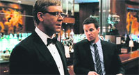 OFF THE TRACK: Russell Crowe (L) & Mark Wahlberg