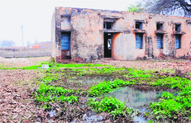 The dilapidated health centre at Rania village