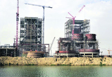The under-construction Talwandi Sabo Thermal Plant. 