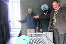 Jail authorities show the scanner installed inside the Amritsar Central Jail on Saturday