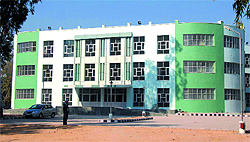A view of the OPD block on the permises of the Civil Hospital in Bathinda