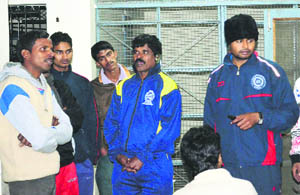 Players participating in the All-India Inter-University Tae kwon do championship for men and women, organised by the Directorate of Sports, Panjab University, face harrowing time on Saturday.  