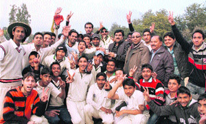 The Himalayan Cricket Academy team that won the Sishu Pal Singh Raghav Memorial Cricket Tournament in Dehradun