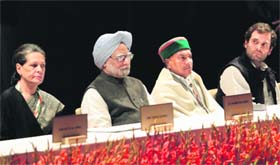 CHINTAN SHIVIR: The Congress is responding to the stimulus by the protesting middle class
