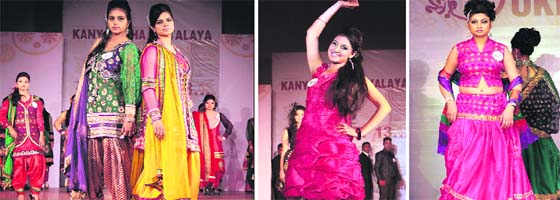 Fashion show Students of Kanya Maha Vidyalaya participate in Sukriti-2013 in Jalandhar on Monday