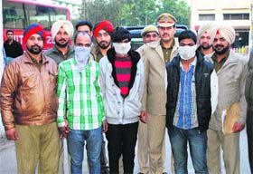 The accused in police custody in Ludhiana on Monday