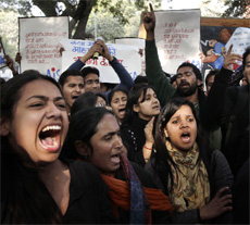 A file photo of a protest against the Delhi gang-rape.