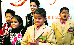 Children from Dehradun who have been selected for talent show Indias best Dramebaaz"