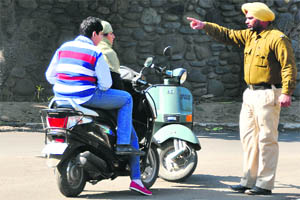 A security guard asks the girl to leave the PAU campus on Tuesday. 
