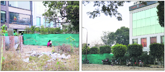 The illegal cafés near Nehru Sidhant Kendra on Pakhowal Road in Ludhiana.