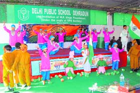 Students of Delhi Public School stage a play