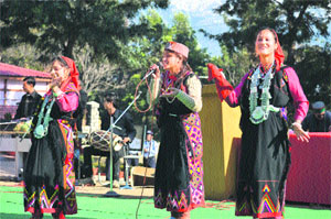 Artistes present a dance during the Republic Day function at the NIFT.