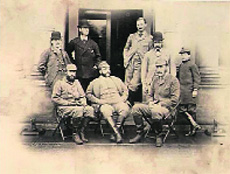 This 20x15 cm albumen print of Maharaja Duleep Singh was taken nine years before he returned to the Sikh faith in 1886.
