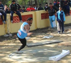 Tejinder Pal Singh won silver in the shot put event.