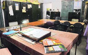 The Civil Surgeons office wears a deserted look.