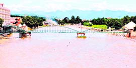 The Ganga canal in Haridwar that was built in 1854.
