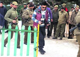 Bollywood actor Ranbir Kapoor at a resort in Pahalgam to shoot for film Yeh Jawaani Hai Deewani on Wednesday