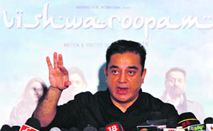Actor Kamal Haasan addresses mediapersons in Chennai on Wednesday. 
