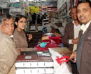 The Kesri Cloth House (above), located on the Court Road in Bathinda was raided by the IT officials.