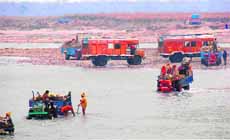 Quarrying being done on the Ganga riverbed is becoming a major issue of concern among Matra Sadan saints and social activists in Haridwar. 