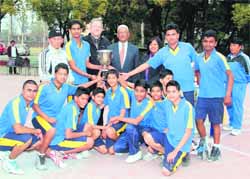 The Hilton School basketball team that won the Council Schools Senior Boys Basketball Tournament in Dehradun on Friday. 