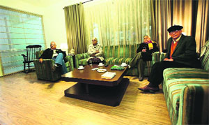 The elderly enjoy the bliss of companionship in Golden Estate project in Faridabad