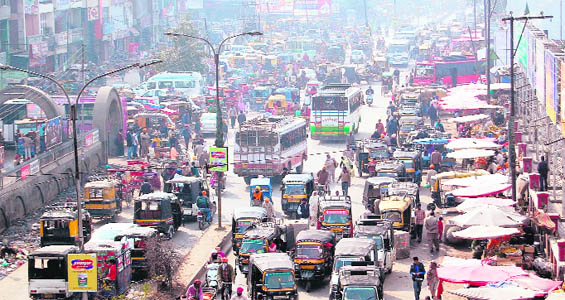 In absence of proper planning and supervision, traffic chaos is a regular thing near the Inter State Bus Terminus in Amritsar.