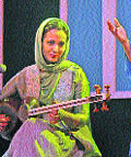 An artiste from Iran performs during a concert of 'International Sufi Festival' in Kolkata on Friday.  PTIAn artiste from Iran performs during a concert of 'International Sufi Festival' in Kolkata on Friday.