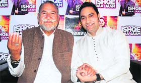 Lakhwinder Wadali and (R) Ustad Puran Chand Wadali