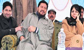 Peoples Democratic Party President Mehbooba Mufti during a party workers meeting at Meerbazir in Anantnag