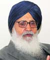 Chief Minister Parkash Singh Badal is down with chest infection.