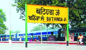 Bathinda railway station earns profit only by transporting goods.