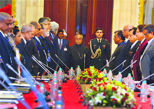 President Pranab Mukherjee at the V-Cs conference in New Delhi on Tuesday.