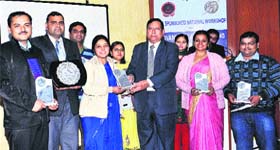 Participants at the National Workshop on Applications of Mathematical Modelling, organised by the Department of Applied Sciences, DAVIET, being honoured on the concluding day
