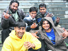 The members of the theatre group Fools Paradise.