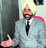 Judge Balbir Singh during a press conference in Amritsar on Wednesday