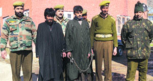 Two persons among those arrested by Dooru police on Wednesday. 