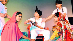 Students during a play. Photo: Sameer Sehgal